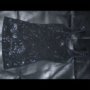 Black EXPRESS Sequin Tank Top